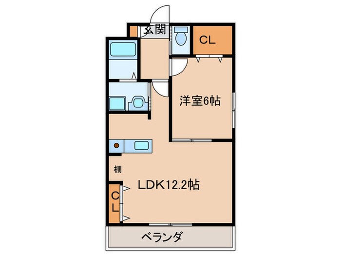 サニーサイド２の物件間取画像