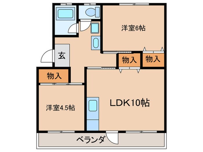 第一光陽ハイツの物件間取画像