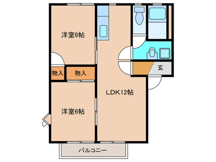 ジュネスシャトー Ａの物件間取画像