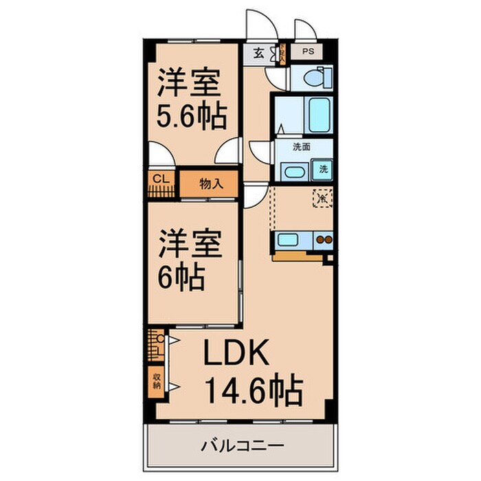 ＮＫ六番の物件間取画像