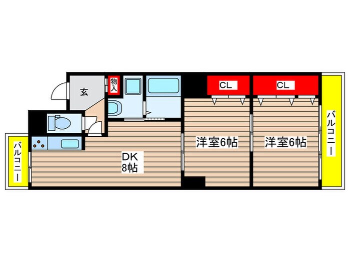 クレスト杉浦の物件間取画像