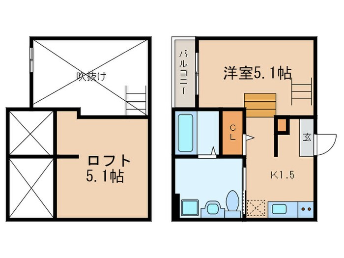 M.Kオリオン名古屋の物件間取画像