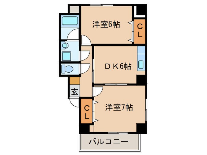 シェソワ町南の物件間取画像