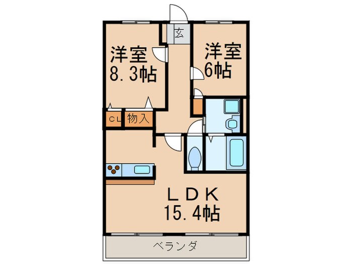 ホリ－ステ－ジ城山の物件間取画像