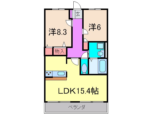 ホリ－ステ－ジ城山の物件間取画像