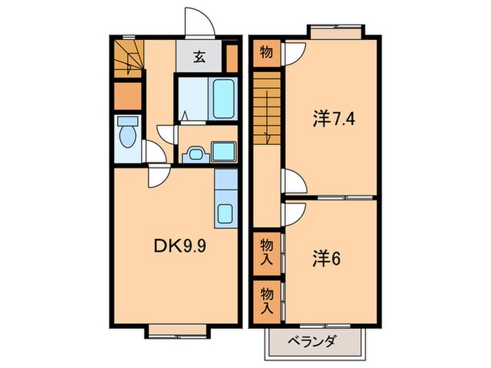 サンセラヴィの物件間取画像