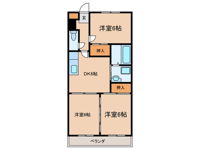 メゾンパトラージュの物件間取画像