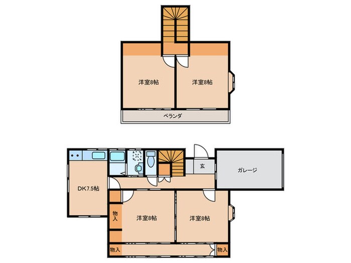 日進貸家の物件間取画像
