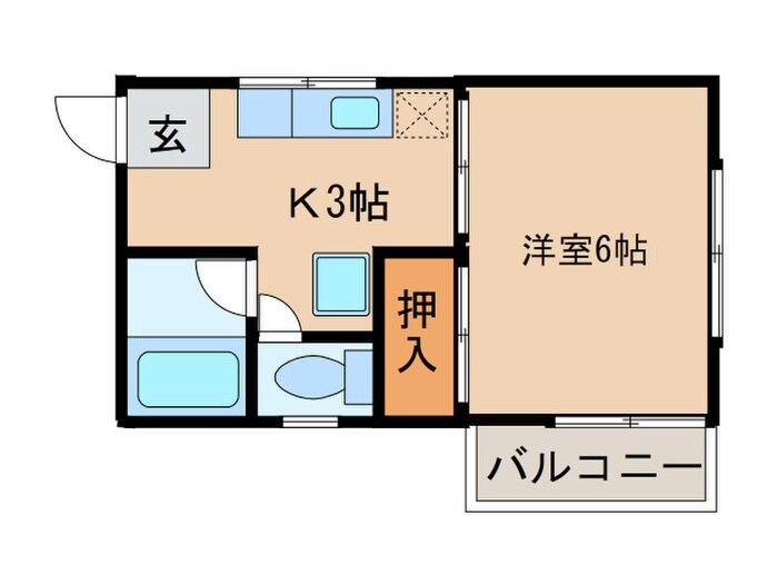 コーポ浅野の物件間取画像