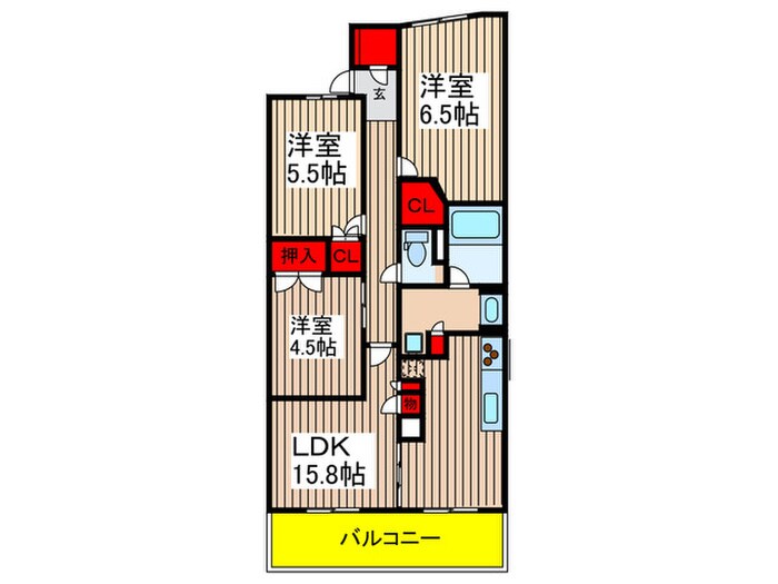 グランカーサ上前津の物件間取画像