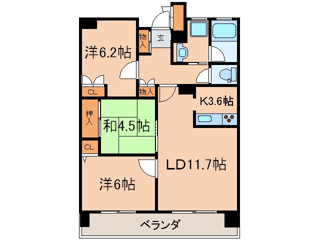 スクエア名古屋港の物件間取画像
