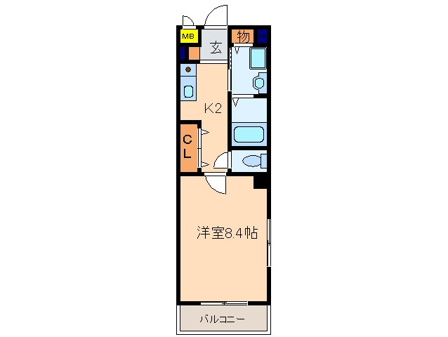 ビバローザの物件間取画像