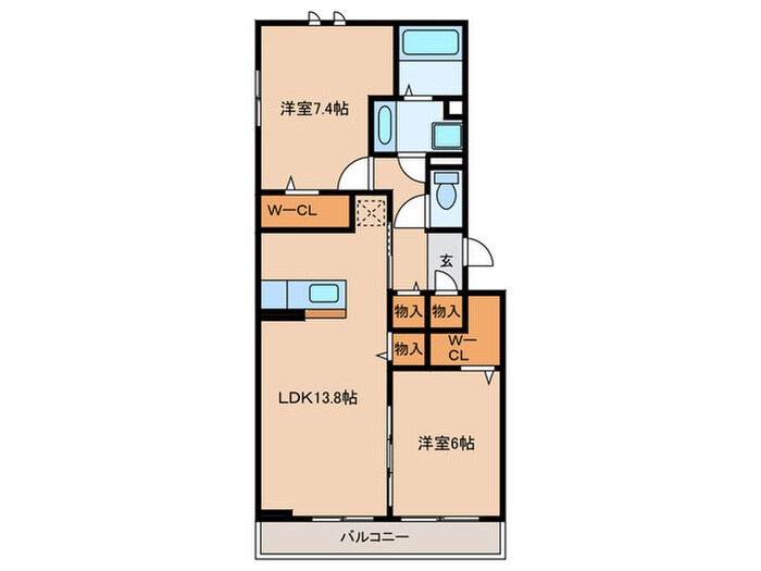 コンフォート寄京の物件間取画像