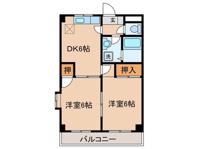 ドミ－ルオガワの物件間取画像