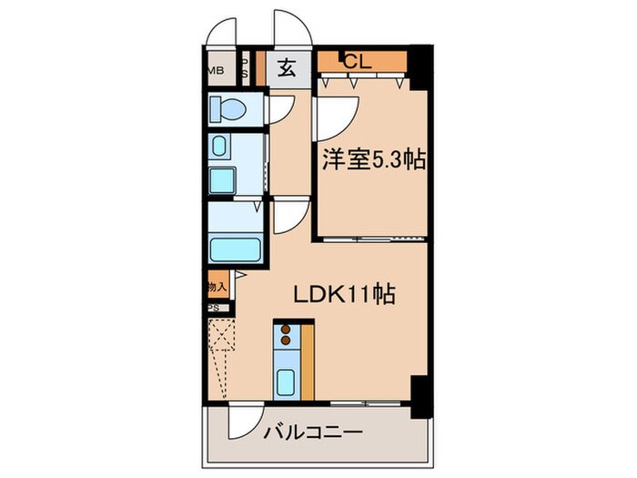 グランデ中村区役所の物件間取画像