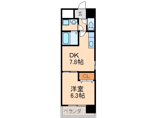 サンシアルザ上前津の物件間取画像