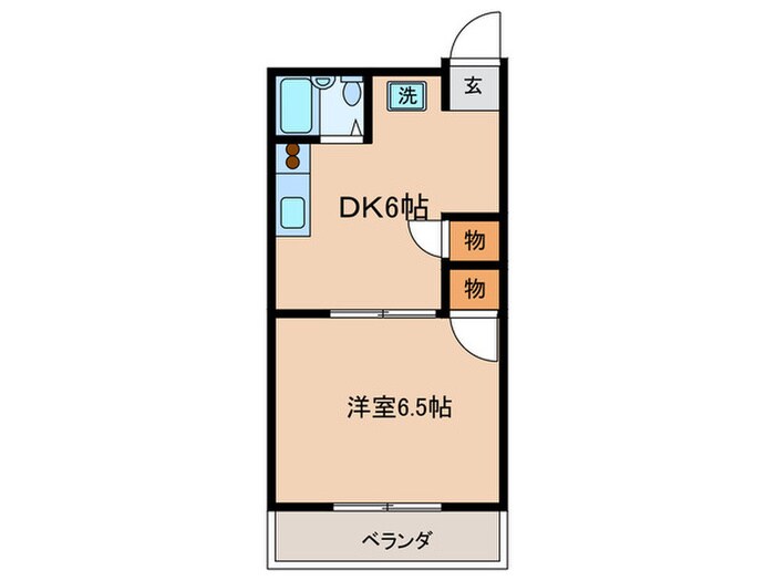 エルハイムユ－の物件間取画像