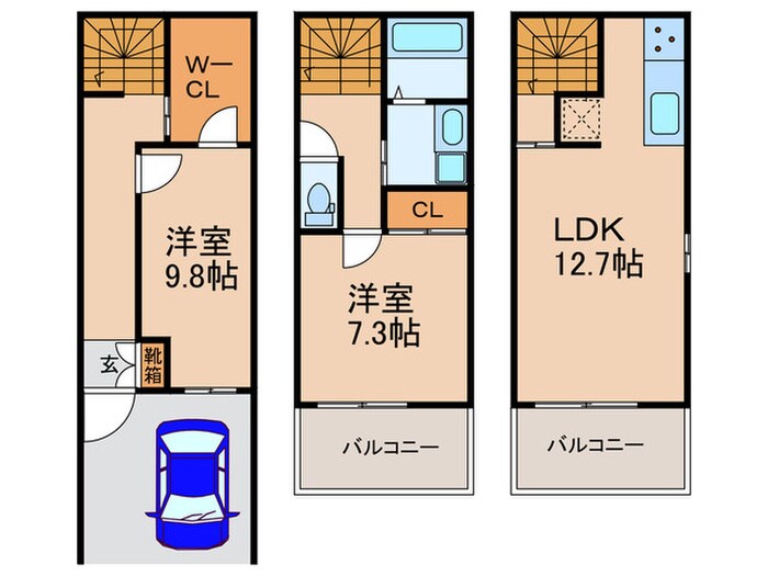 ポーラスター12th星ヶ丘山手の物件間取画像