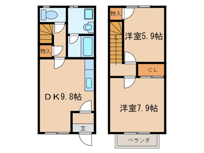 ファ－ニバルＯＧＩＨＡＲＡの物件間取画像