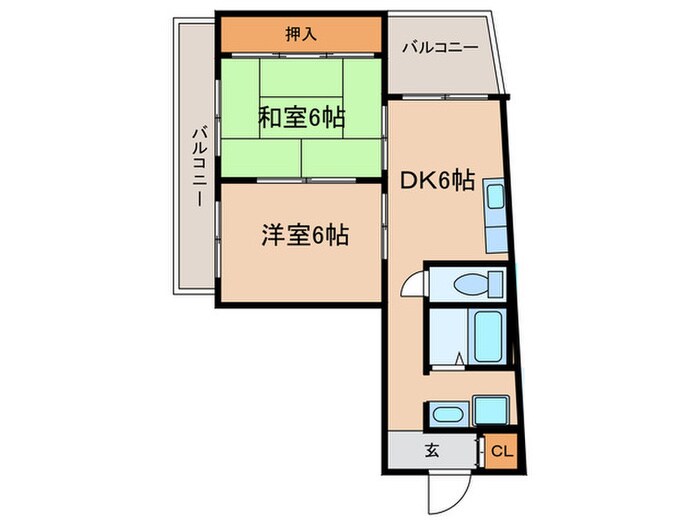 福信ビルの物件間取画像