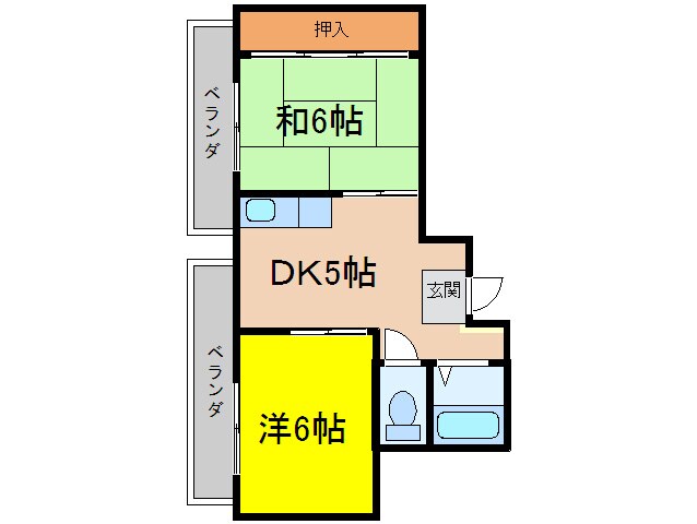 福信ビルの物件間取画像