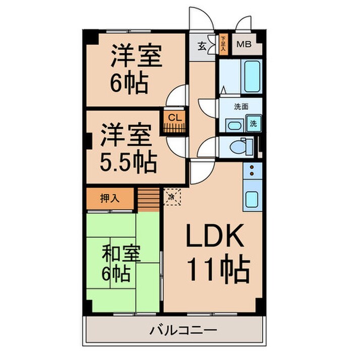 ファミール寿の物件間取画像