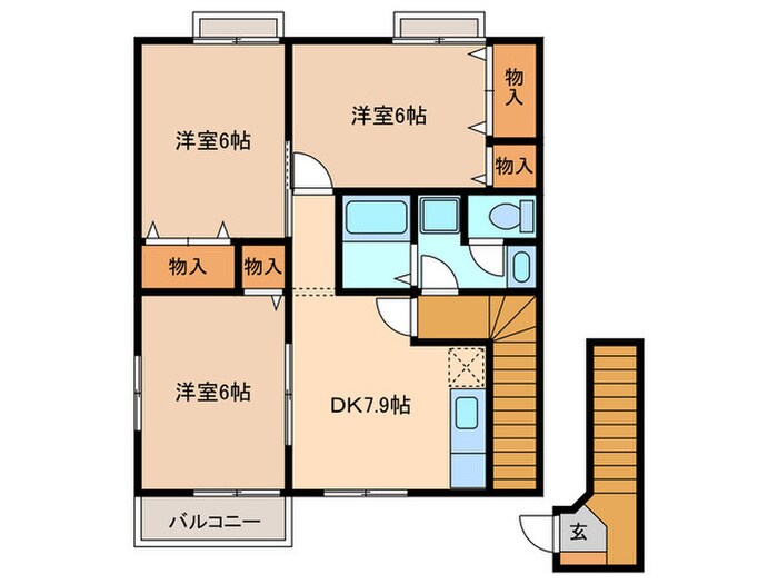 アメニティ鶴田の物件間取画像