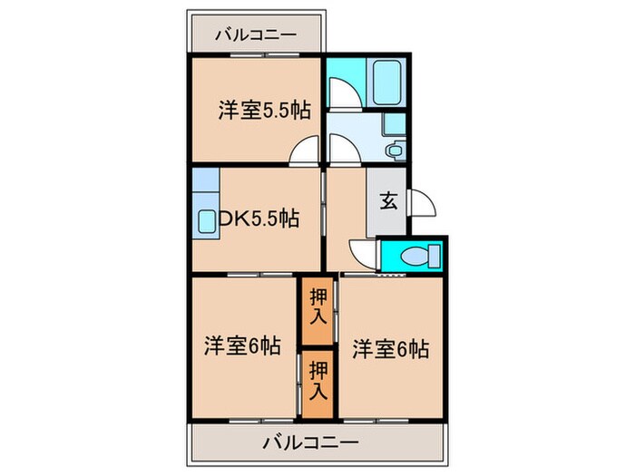 物件間取画像
