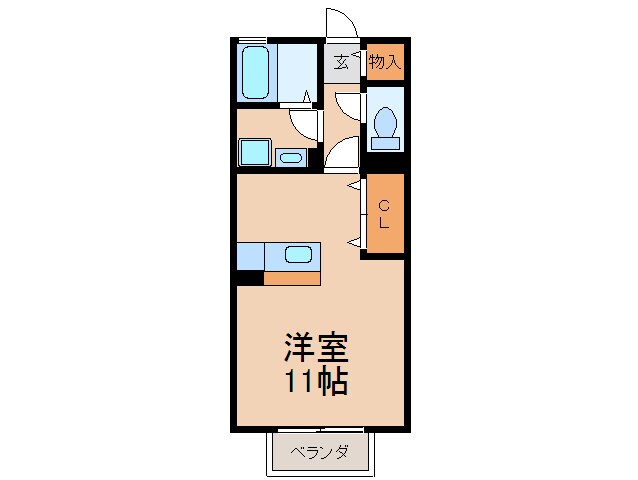 ビュ－ラ－峰の物件間取画像