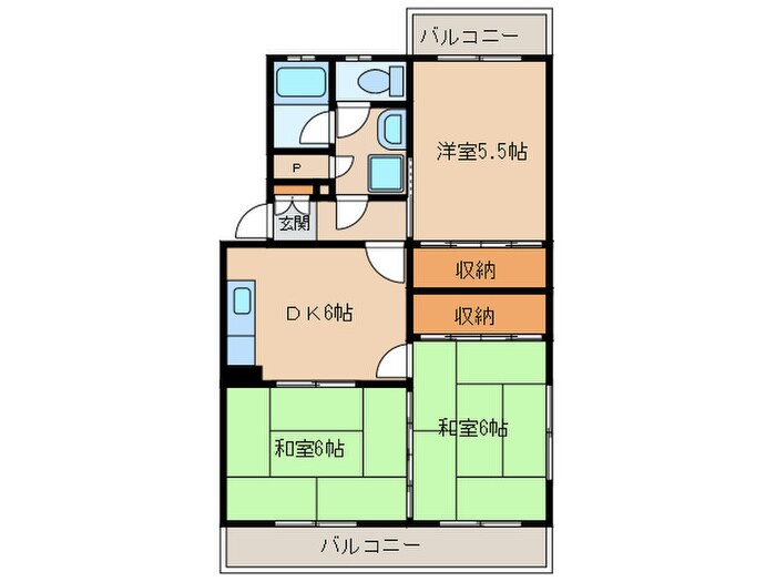 第二ハイツ昌の物件間取画像