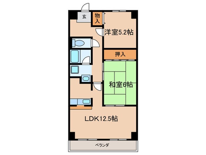 メルベーユ鎌須賀の物件間取画像