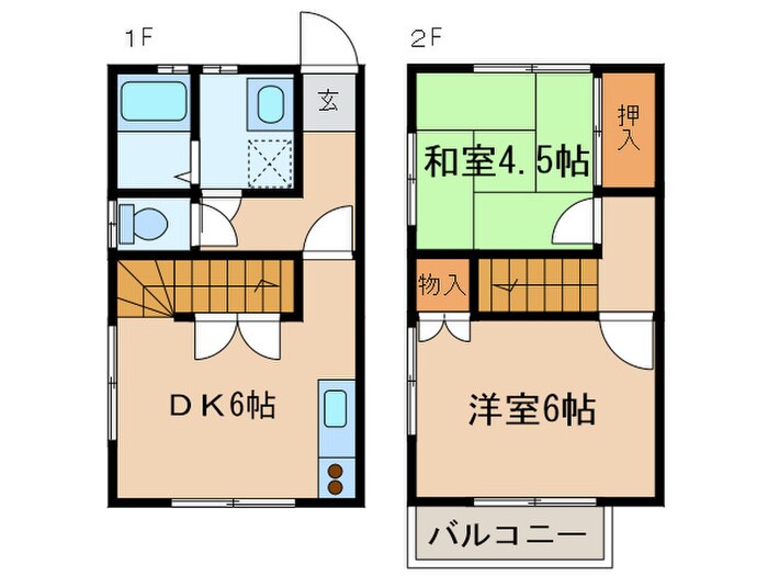 ソレイユ香呑の物件間取画像