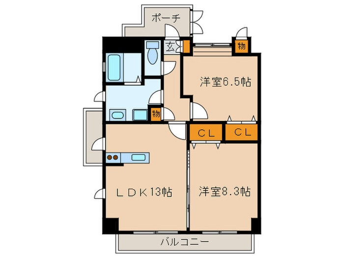 シャルム林の物件間取画像