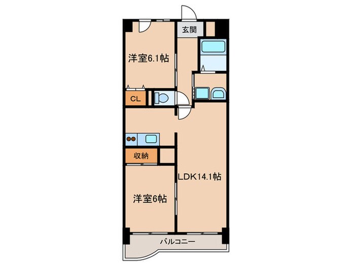 Ｃａｓａ　ＥＬＥＶＡＴＯの物件間取画像