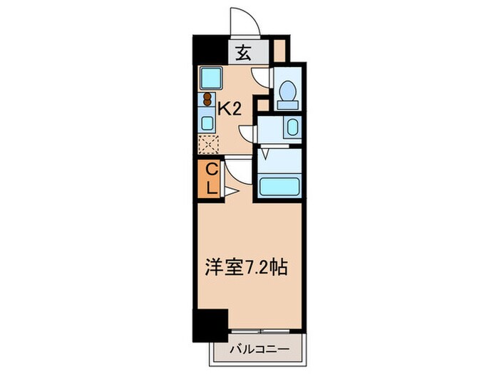 リバーコート砂田橋Ⅱの物件間取画像