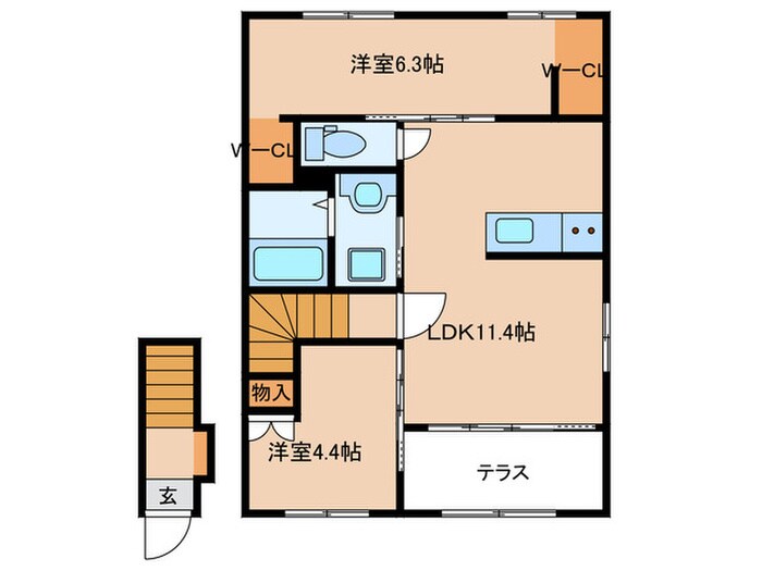 シャトールボアの物件間取画像