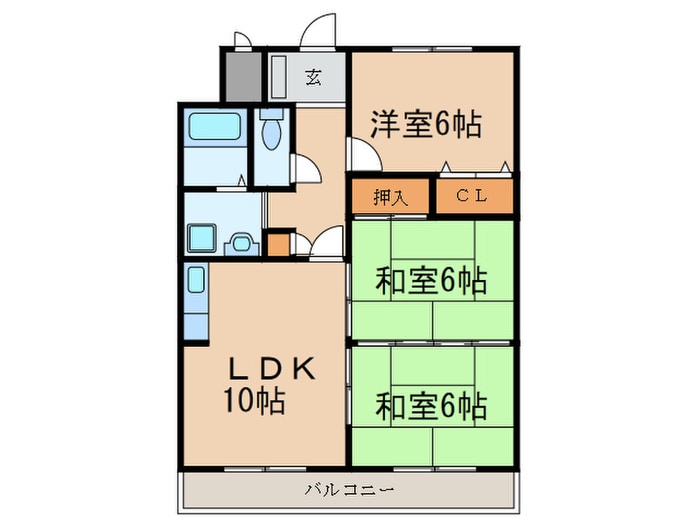 エクセル田幡の物件間取画像