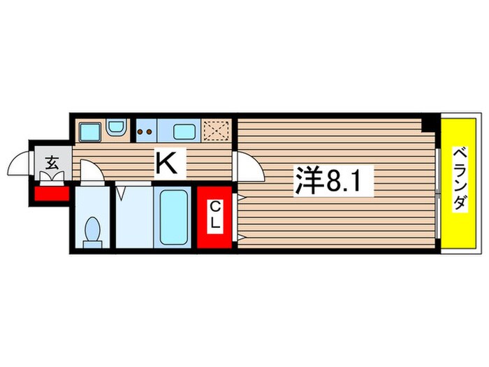 ルラシオン阿由知通の物件間取画像