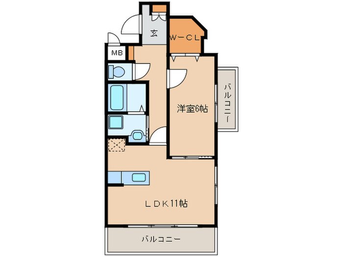 エクセレンスサンショウⅢの物件間取画像