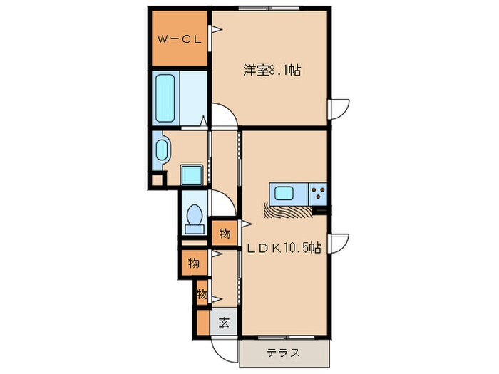 草々庭ハウス　B棟の物件間取画像