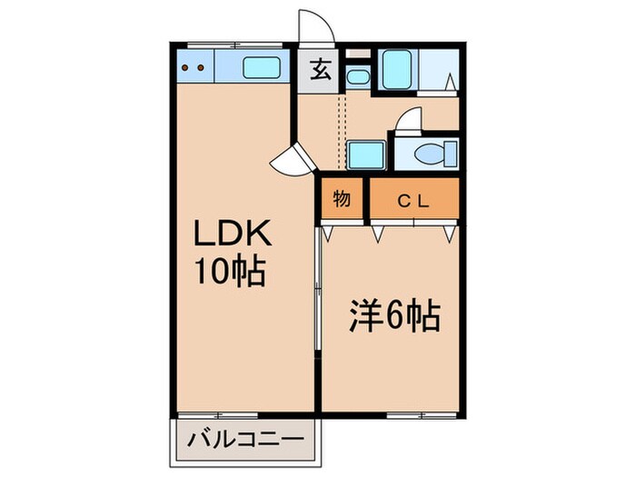 クレスト岩倉の物件間取画像