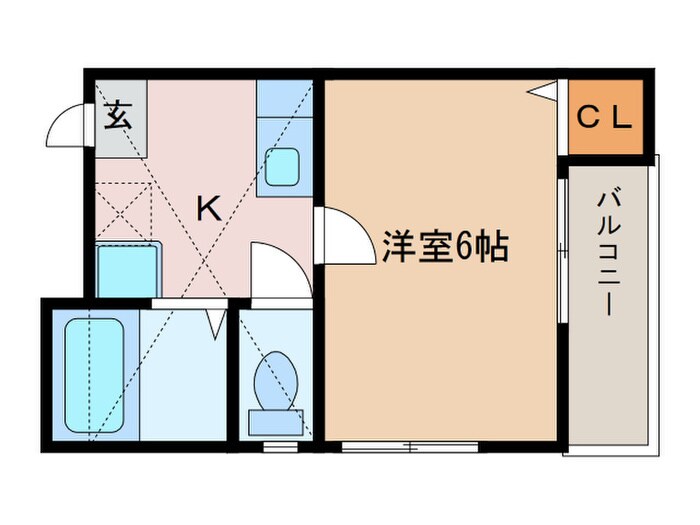 エクシード大秋の物件間取画像