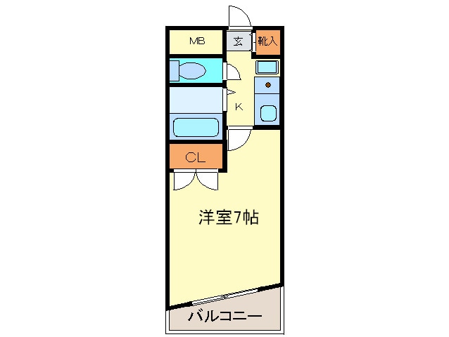 エステート記念橋の物件間取画像