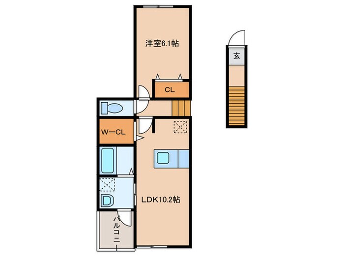 カーサ　ミヤビ　Ⅱの物件間取画像