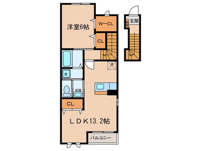 グランディールⅠの物件間取画像