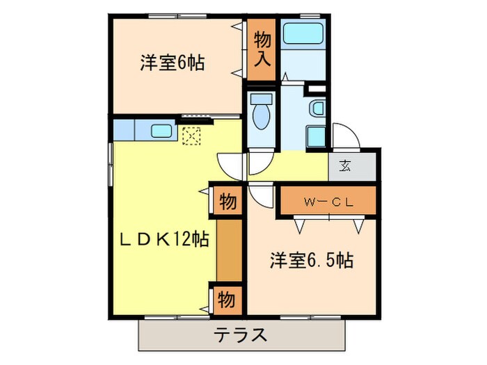 エイトファ－ム知立　Ｃ棟の物件間取画像