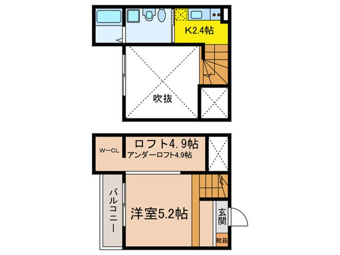 Ｒｅｓｉｄｅｎｃｉａ観音町の物件間取画像