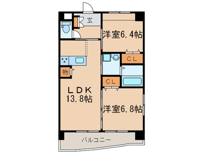 Ｍ・不動の物件間取画像