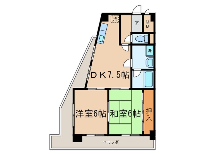 エステ－トⅡの物件間取画像