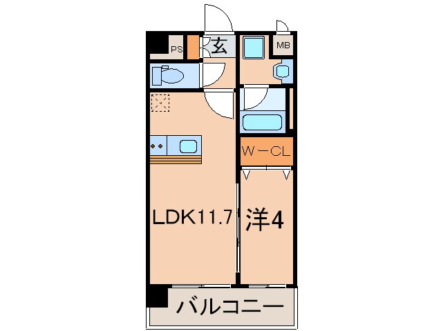 エルミタ－ジュ桜山の物件間取画像